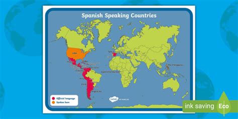 👉 Spanish Speaking Countries Map (teacher made) - Twinkl