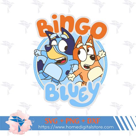 Bingo And Bluey SVG, Bluey PNG, Bingo Bluey Clipart, Bluey PNG Transpa