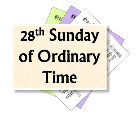 LiturgyTools.net: Hymns for the 28th Sunday of Ordinary Time, Year B