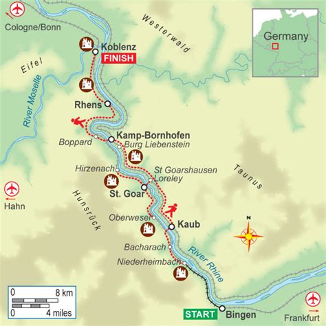 Rhine Valley Germany Map - Best Map of Middle Earth