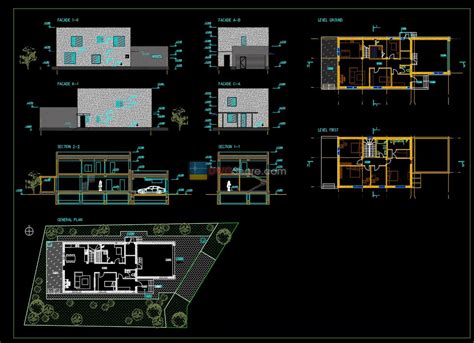 House Plan Design 12 AutoCAD File Free download