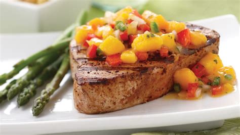 Grilled Ahi Tuna with Fresh Mango Salsa – Omaha Steaks