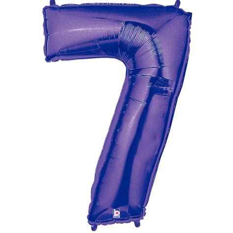 Giant Purple Number 7 Foil Balloon 40" - Walmart.com - Walmart.com