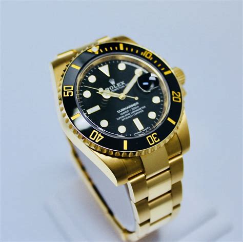 Rolex Submariner Solid Gold Black Dial - 116618LN