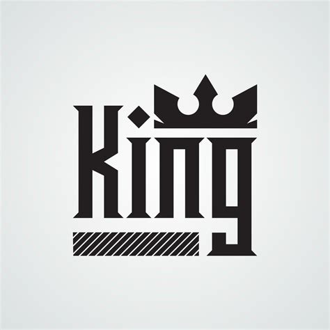 Modern Design Template. King logo vector template for t-shirt. Luxury logo design. Royalty logo ...