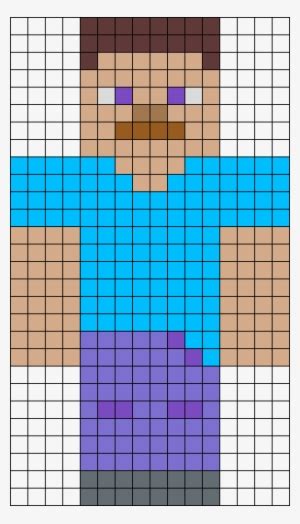 Steve Face Pixel Art