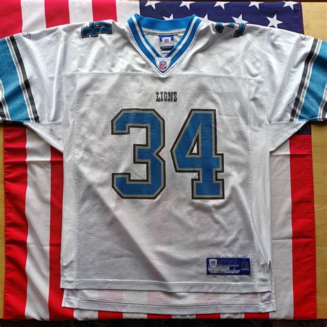 Detroit Lions NFL Jersey Reebok American Football... - Depop