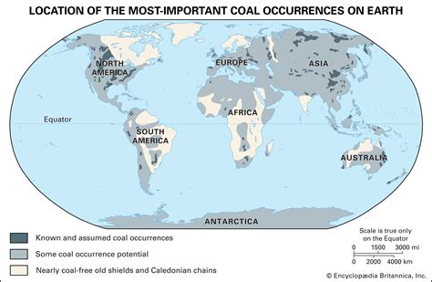 World Coal Deposits Map