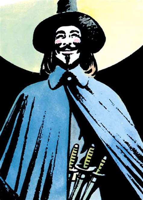 V - V for Vendetta - Alan Moore - Guy Fawkes mask - Character profile ...