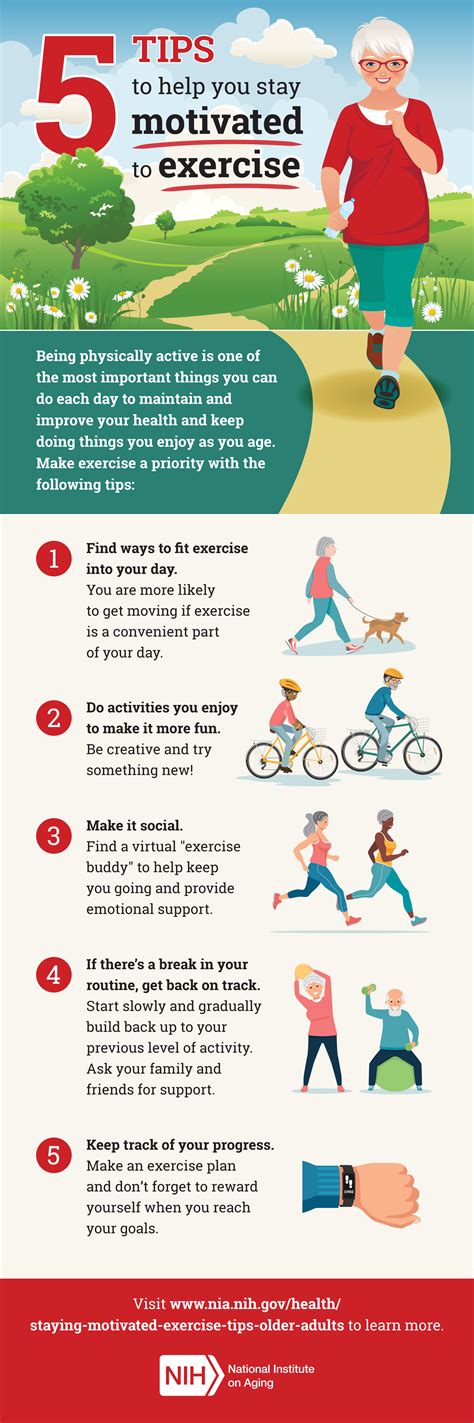 5 Tips to Help You Stay Motivated to Exercise | National Institute on Aging