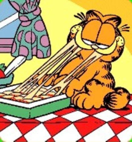 Pictures Of Garfield Eating Lasagna