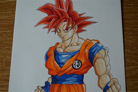 Goku super saiyan God : r/dbz