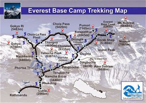 Mount Everest Mount Everest Maps Map Of Mount Everest Base Camp | Porn ...