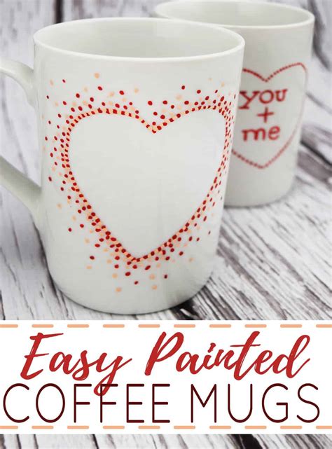 Easy DIY Painted Coffee Mugs (Dishwasher Safe Too!)