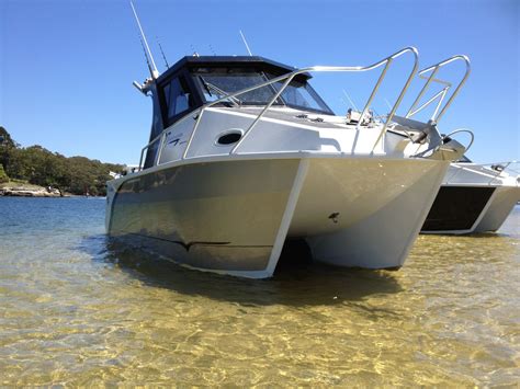 Aluminium Catamaran Fishing Boat Twin Hull Boat - China Catamaran Fishing Boat and Aluminium ...