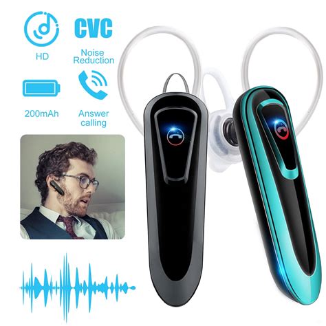 Bluetooth Earpiece for Cell Phone with Mic, EEEkit Wireless in Ear Earbud Headphones Car Headset ...