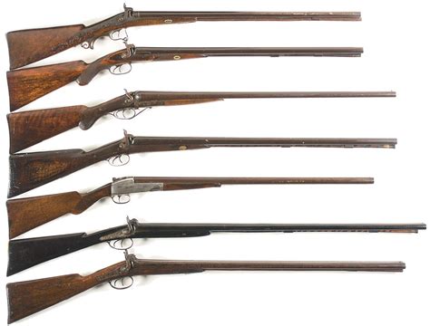 Seven Antique Shotguns