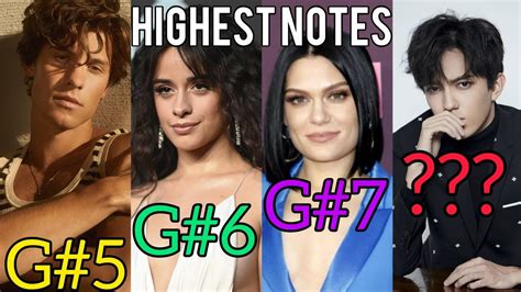 Famous Singers HIGHEST NOTES (Live) - YouTube