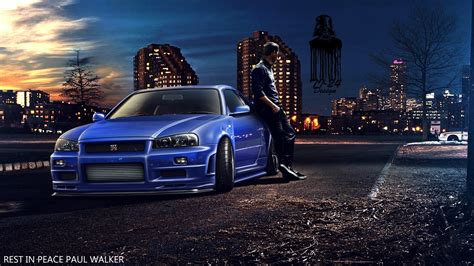 Nissan Skyline GT R R34, 1080P, Furious 7, Fast And Furious, Paul ...