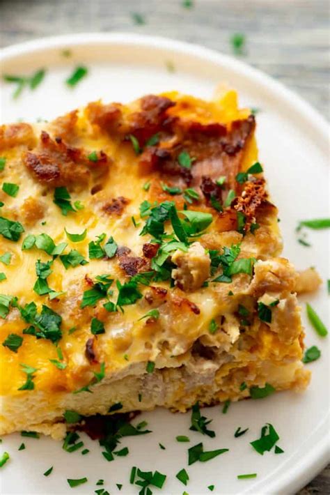 Overnight Sausage Egg Casserole