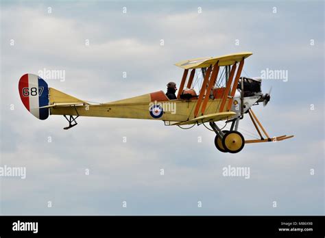 B E 2 replica world war 1 bi plane, early British fighter aircraft Stock Photo - Alamy