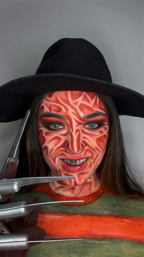 Freddy Krueger makeup 🔥 maquiagem de Halloween @anagabivls | Horror makeup, Halloween costumes ...