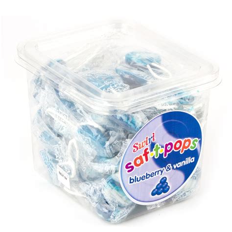 Saf-T-Pops Blueberry Vanilla - 1.43 LB • Lollipops & Suckers • Bulk ...