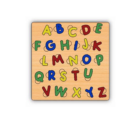 Alphabet Puzzle Childrens Puzzle File Kids Puzzle Files - Etsy