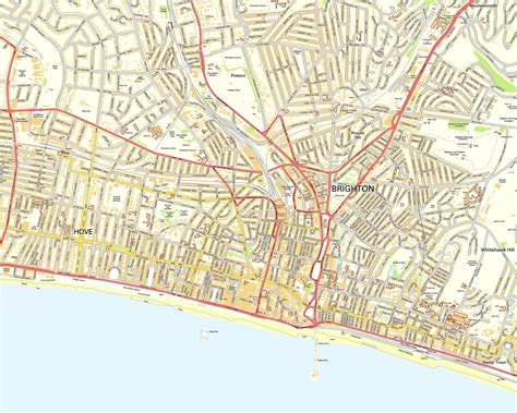 Map Of Brighton And Hove - Terminal Map