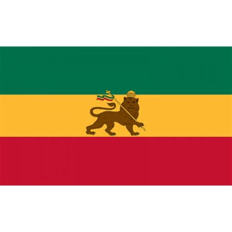 Ethiopia with Lion hand flag - World Flag Shop