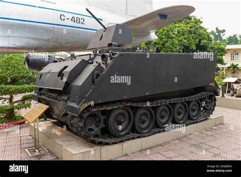 A US Army M113 armored personnel carrier from the Vietnam War at the Vietnam Military History ...