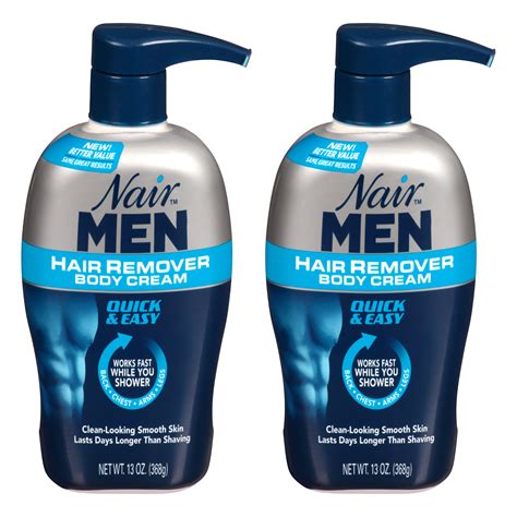 Nair For Men Hair Removal Body Cream 13 oz (Pack of 2) - Walmart.com ...