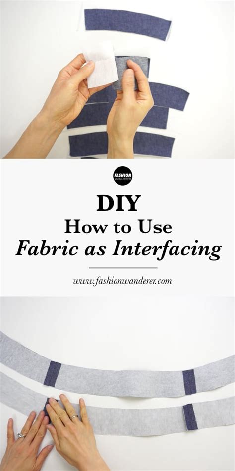 How to Use Fabric as Interfacing – Fashion Wanderer