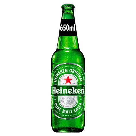 Heineken Lager Beer 650ml Bottle | Beer | Iceland Foods