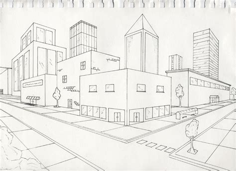 Two point perspective exterior by timluv on DeviantArt