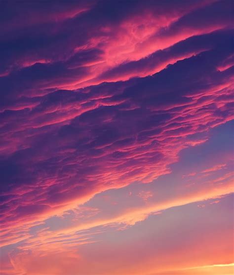 Premium Photo | Beautiful sunset sky with pastel pink and purple colors ...