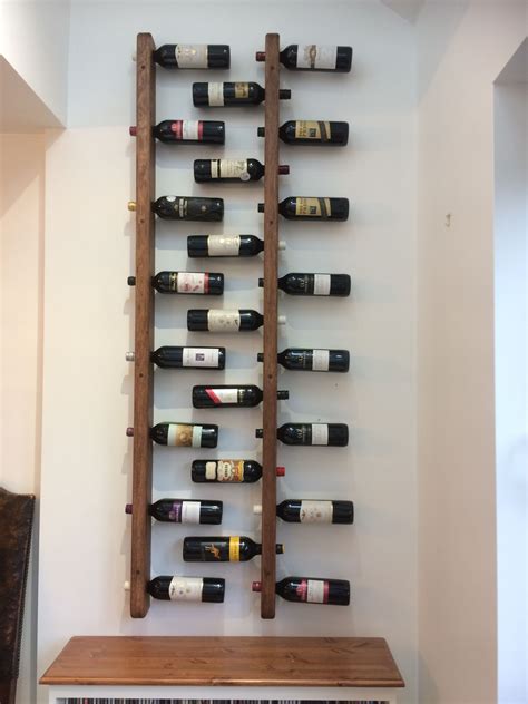 Wall wine rack by Paul Daunt carpenter from Crewe Wall Mounted Wine ...