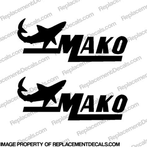 Mako 22" Boat Decals - (Set of 2) Any Color! - Style 1