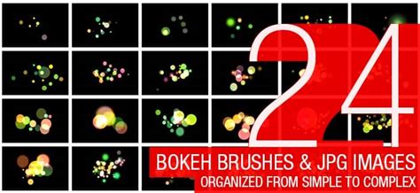 Freebie: 24 Abstract Bokeh Brushes - Photoshop Tutorials