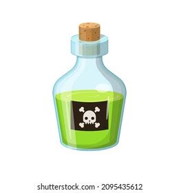 Bottle Green Poison Vector Isolated On Stock Vector (Royalty Free) 2095435612 | Shutterstock