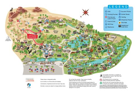 Zoo Map - Phoenix Zoo