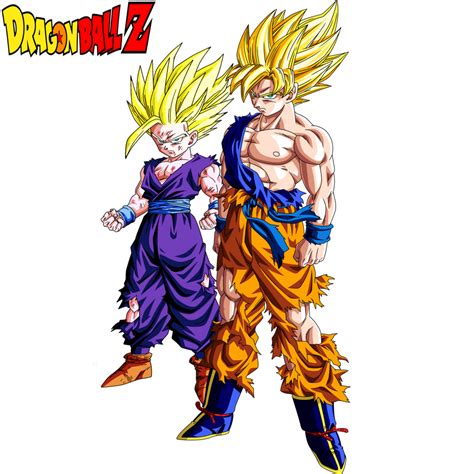 Goku SSJ And Gohan SSJ2 by dbzandsm on DeviantArt