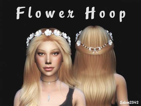 Salem2342: Flower hoop with pearl and bow • Sims 4 Downloads | Sims, Sims 4, Sims 4 cc makeup