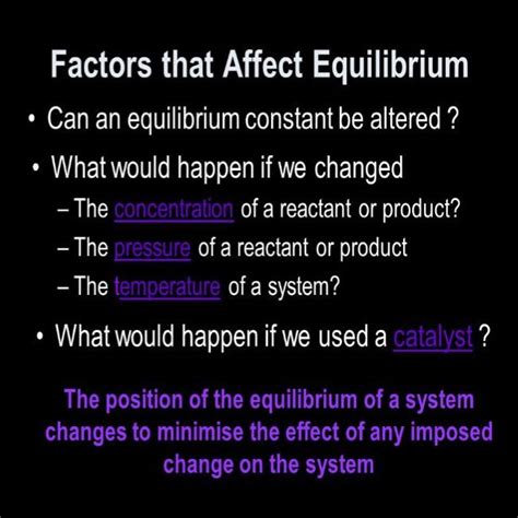 Grade 12 Factors affecting chemical equilibrium in PowerPoint • Teacha!