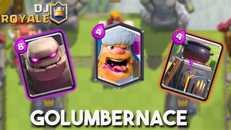 CLASH ROYALE - GOLEM LUMBERJACK DECK. INSANE ! - YouTube