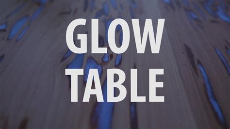 DIY Glow-in-the-dark Table