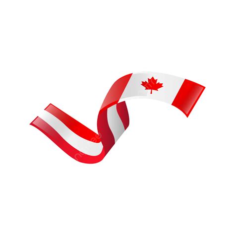 Wavy Ribbon Vector Art PNG, Wavy Ribbon Canada Flag Design Vector, Canada Flag, Canada Flag Png ...