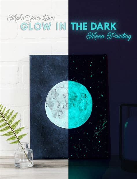 DIY Glow-In-The-Dark Moon Art Tutorial - Persia Lou