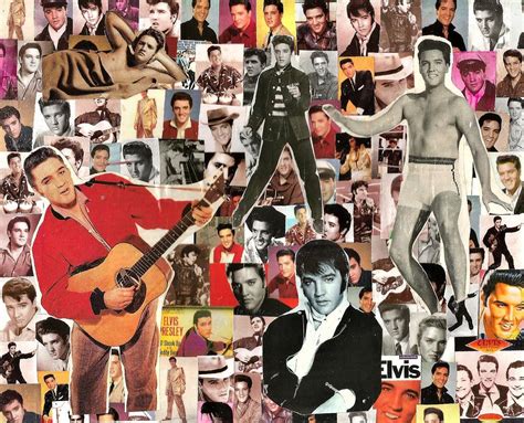 Elvis Presley Collage 2 Digital Art by Doug Siegel