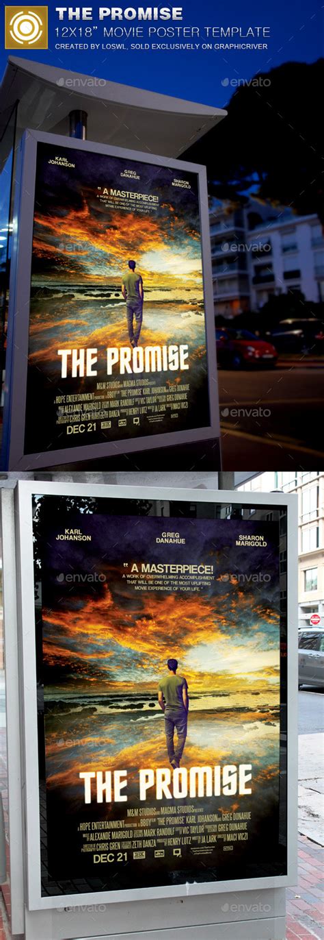 The Promise Movie Poster Template by loswl | GraphicRiver